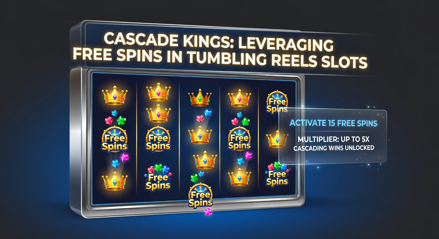 Dynamic screenshot of a tumbling reels slot game with cascading symbols and multiplier trail activating during free spins