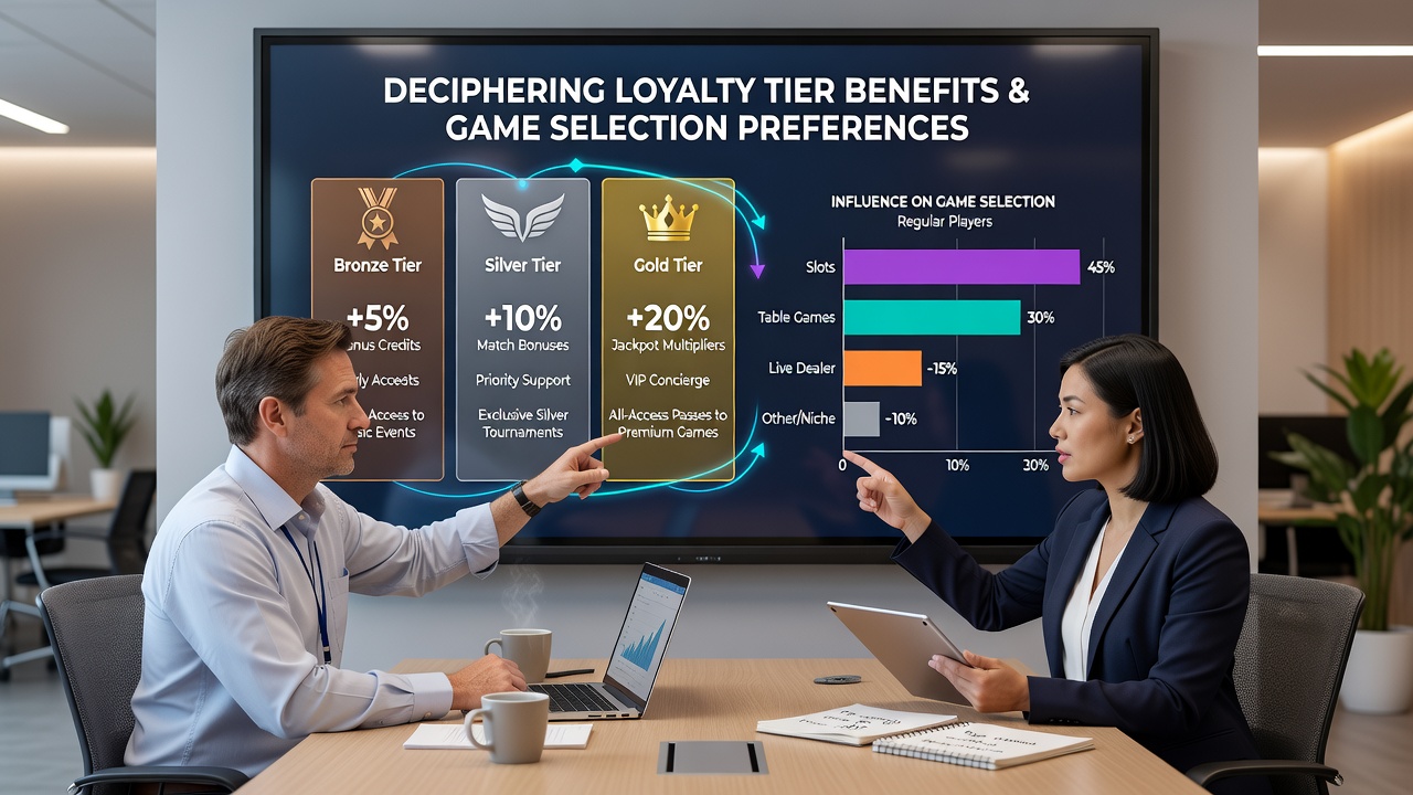Infographic illustrating how loyalty tiers impact slot versus table game choices in remote UK gaming