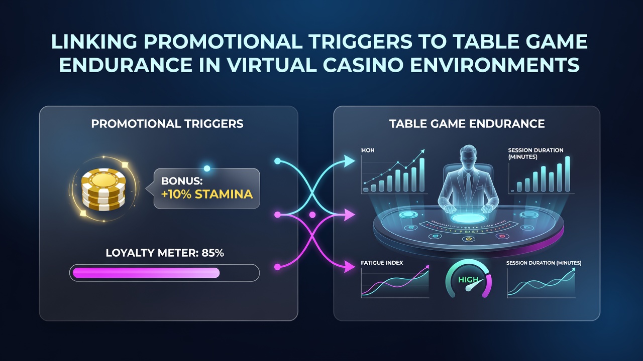 Data visualization of player session lengths when slot promotions feed into table games