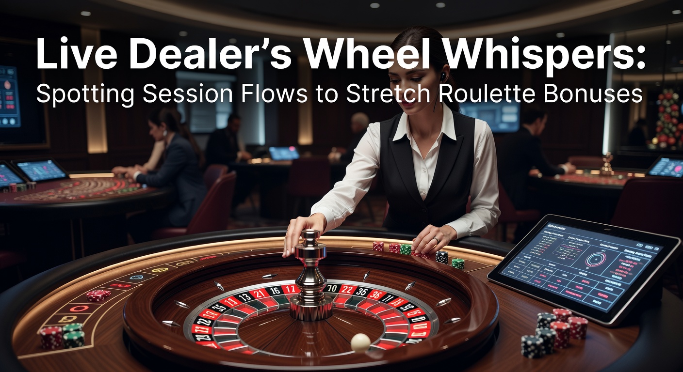 Live dealer spinning a roulette wheel in a high-energy online casino session, with chips stacked nearby and digital overlays showing bets