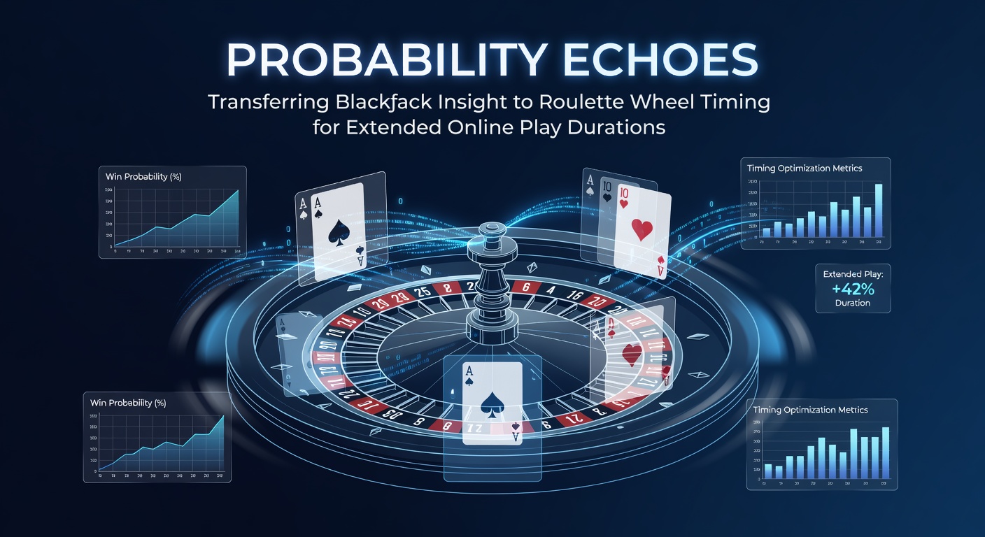 Visual representation of probability patterns connecting blackjack strategies to roulette wheel timing in online settings