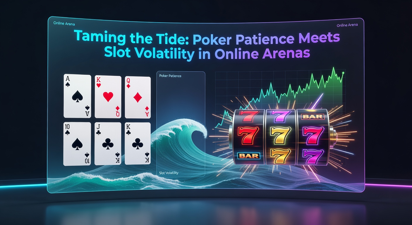 Graph showing bankroll curves for poker versus high-volatility slots, highlighting patience's stabilizing effect